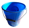 Hoof Proof Ribbed Calf Bucket - 5 Litre, Blue with Handle