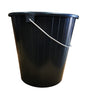 Bucket - 5 Litre, Black with Handle