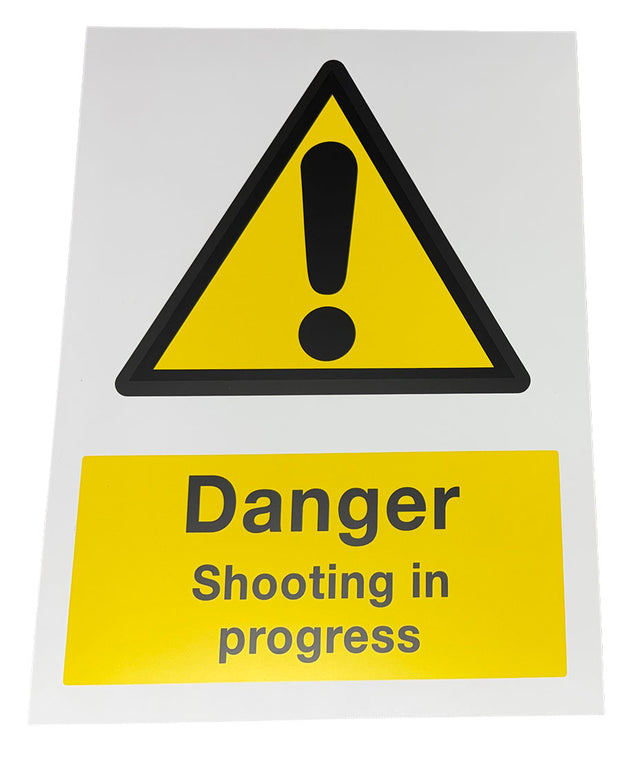 Sign Danger Shooting In Progress 400 x 300mm