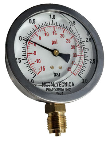 Slurry Glycerine Filed Mano-Vacuummeter 1/2 inch