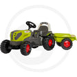 rolly toys CLAAS AXOS 240 pedal tractor with trailer