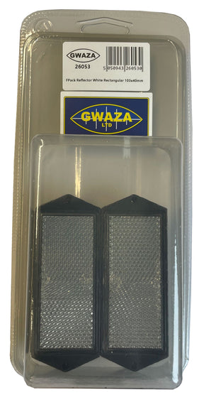 FPack Reflector White Rectangular 103x40mm (6)