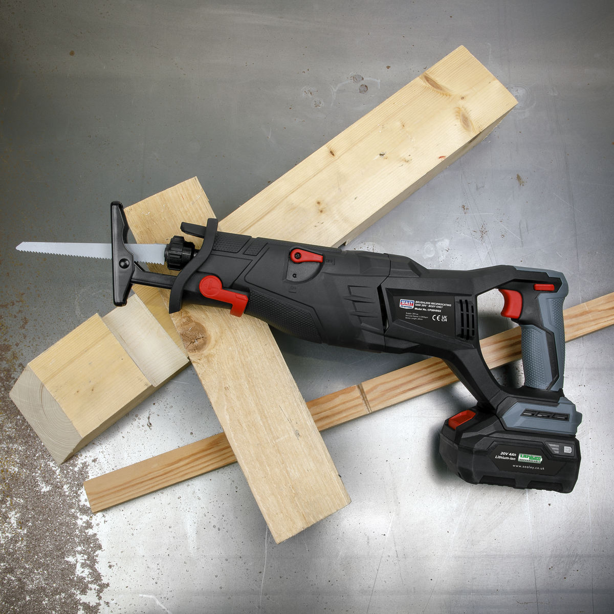 Sealey Premier SV20 Series Brushless Cordless Reciprocating Saw 20V - Body Only – additional supplier image