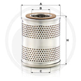 MANN FILTER H1263/1X Hydraulic Oil Filter additional view