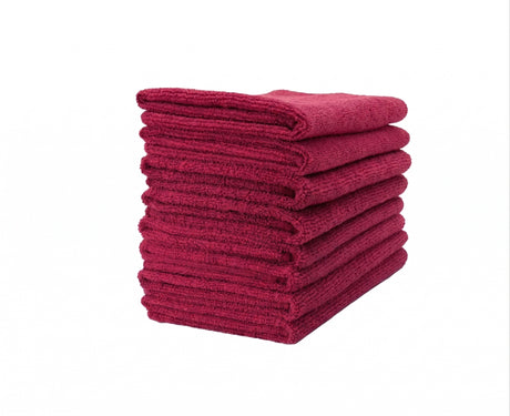 Microfibre Cloths XL Lightweight 10pc LIGHT RED