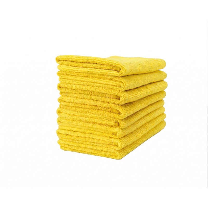 Microfibre Cloths XL Lightweight 10pc YELLOW