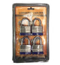 Padlock Set Laminated 4pcs common key 60x40x6mm