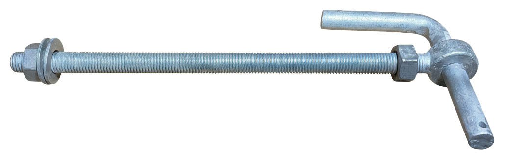 Lock Through Hook 15" (375mm) 3/4" (19mm) Galv