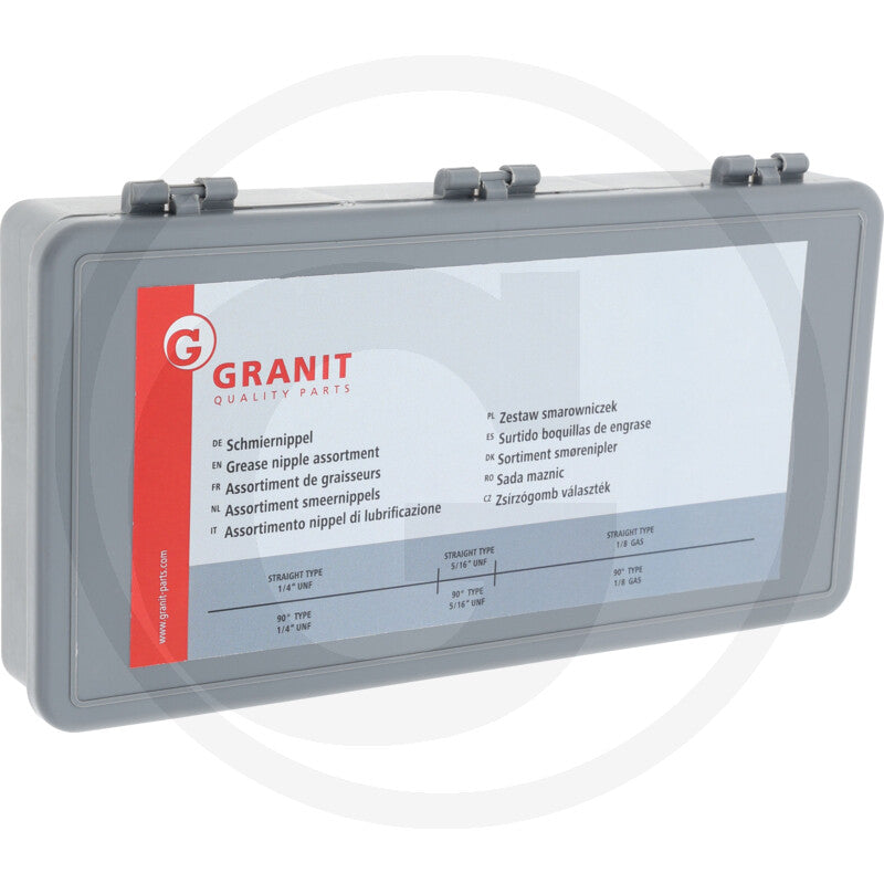 GRANIT Imperial Grease Nipple Assortment – 140 pcs., in plastic case – additional supplier image
