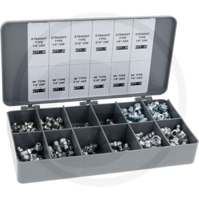 GRANIT Imperial Grease Nipple Assortment – 140 pcs., in plastic case