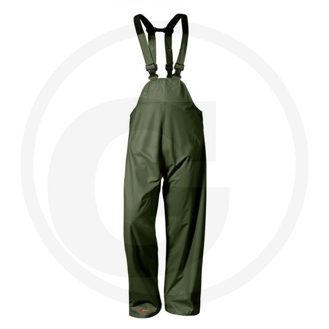 PU Waterproof Bib & Brace Trousers – Olive