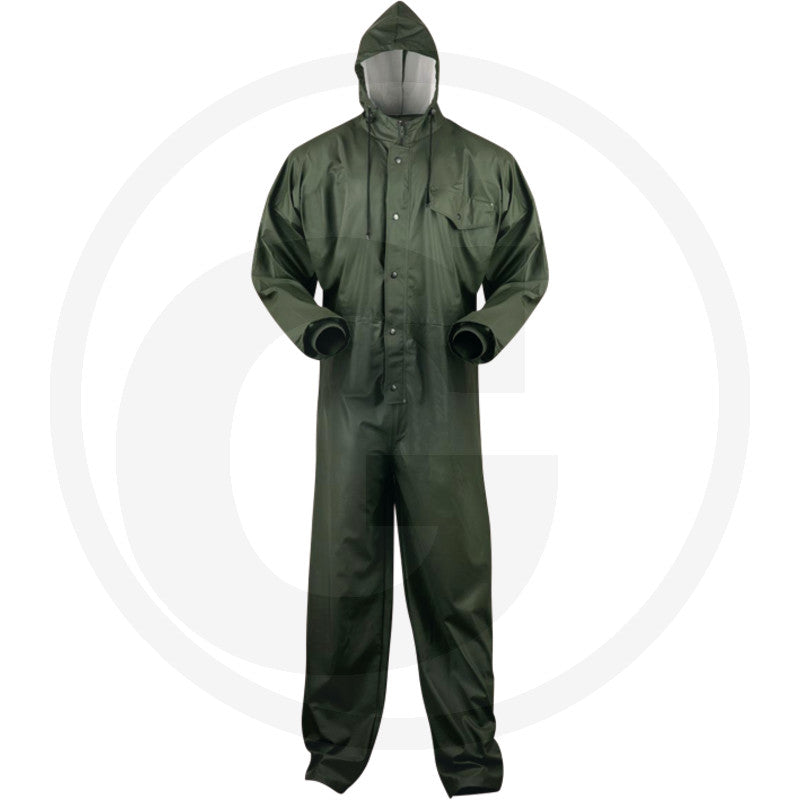 NORWAY PU Waterproof Coveralls – Olive
