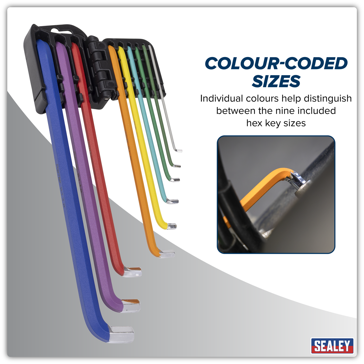 Premier Extra-Long Stubby Element Hex Key Set 9pc – additional supplier image