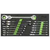 Flexi-Head Combination Ratchet Spanner Set 15pc – additional supplier image