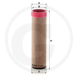 MANN FILTER CF1141/2 Secondary Air Filter