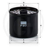 MANN FILTER P917X Fuel Filter