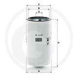 MANN FILTER WD10002 Hydraulic Oil Filter