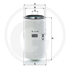 MANN FILTER WD10002 Hydraulic Oil Filter