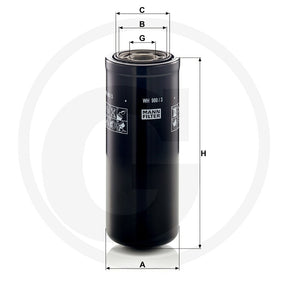 MANN FILTER WH980/3 Hydraulic Oil Filter