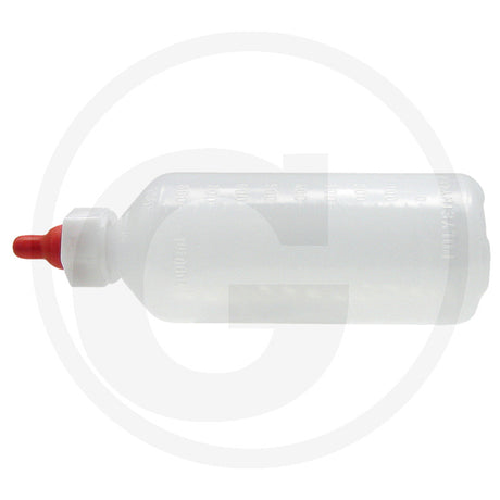 horizont 1 litre lamb feeding bottle with red teat and graduated scale