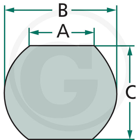 CBM Lower link ball – Category 1 / 2, A 22 mm – dimension diagram
