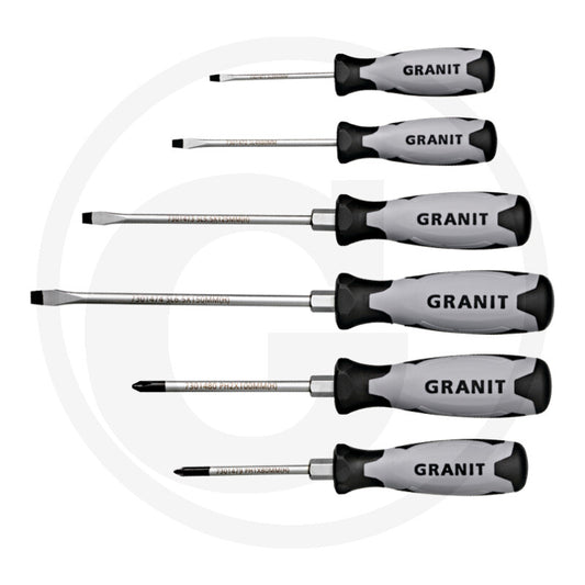 GRANIT BLACK EDITION Screwdriver Set – 6 Piece