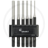 GRANIT BLACK EDITION Pin Punch Set – 6 Piece (3–9 mm)