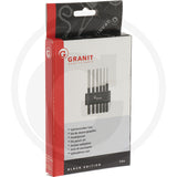 GRANIT BLACK EDITION Pin Punch Set – 6 Piece (3–9 mm)