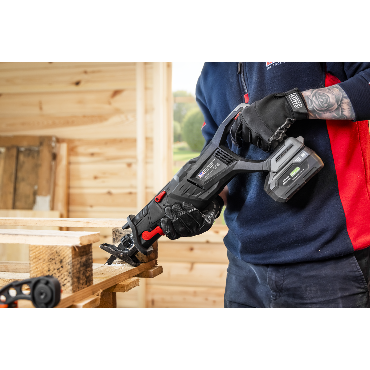 Sealey Premier SV20 Series Brushless Cordless Reciprocating Saw 20V 4Ah Kit – additional supplier image