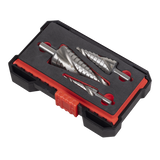 Sealey Spiral Flute HSS 4341 Step Drill Bit Set 3pc additional view