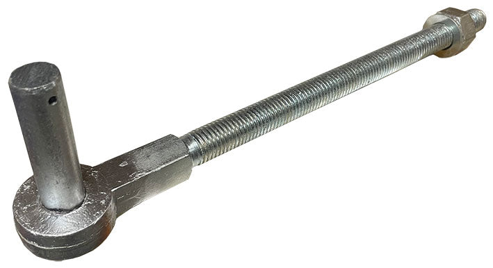Gate Hanger Bolt-on Square 3/4 in Pin 260mm thread