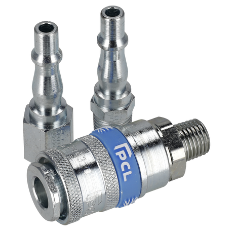 PCL Air Tool Coupling Kit 1/4"BSPT 3pc – additional supplier image