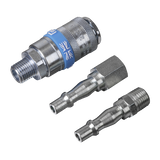 PCL Air Tool Coupling Kit 1/4"BSPT 3pc – additional supplier image