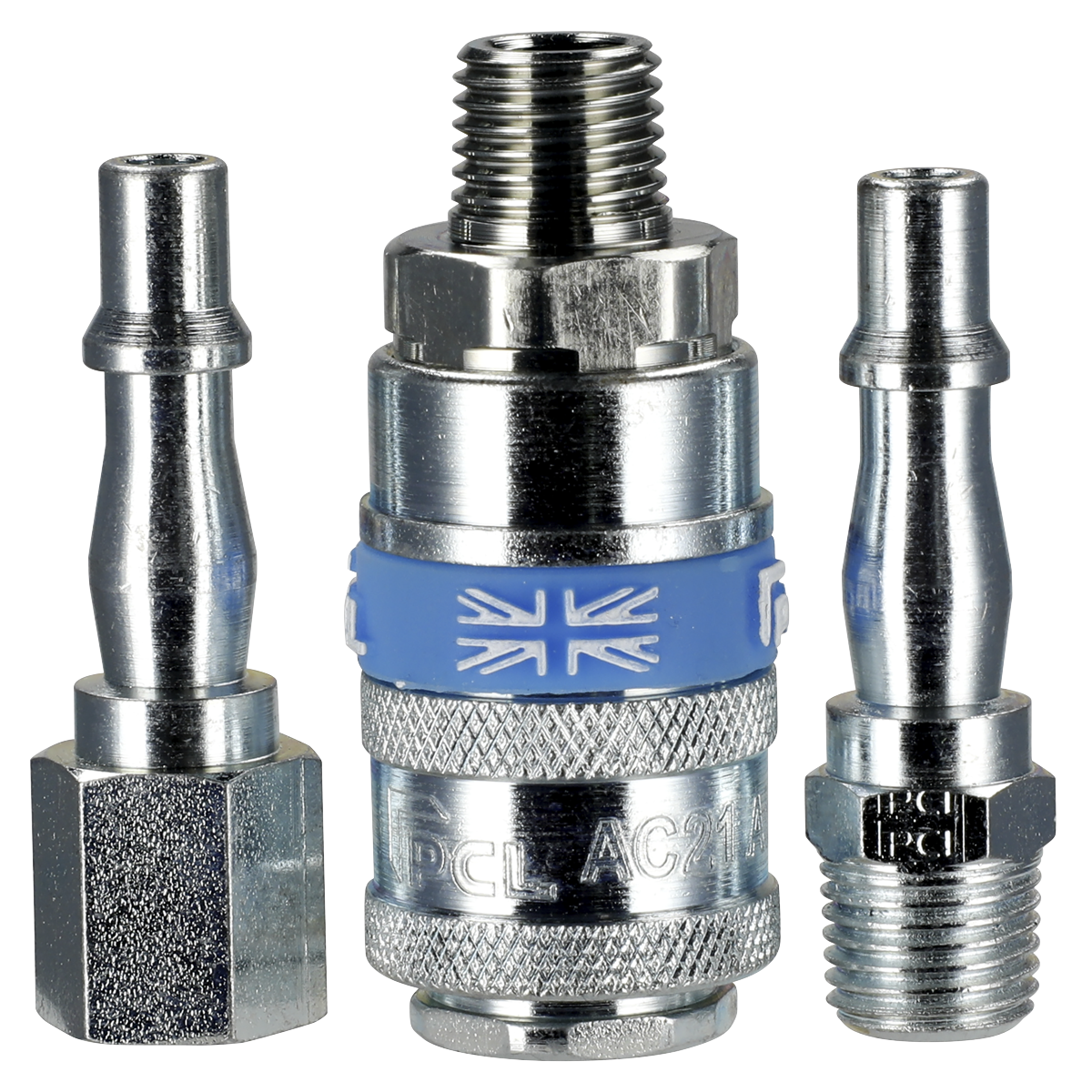 PCL Air Tool Coupling Kit 1/4"BSPT 3pc – additional supplier image
