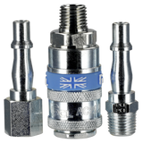 PCL Air Tool Coupling Kit 1/4"BSPT 3pc – additional supplier image