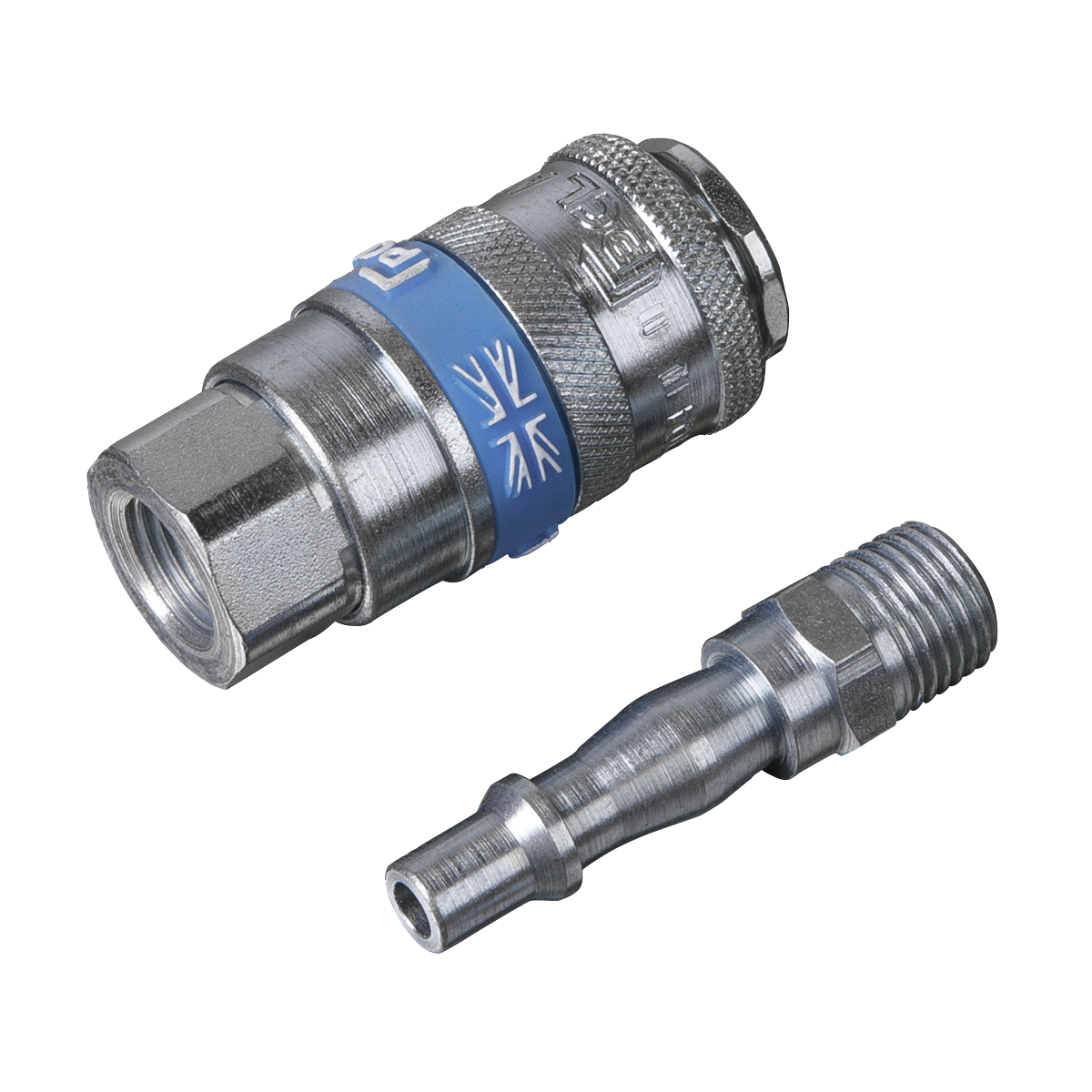 PCL Air Tool Coupling Kit 1/4"BSPT 2pc – additional supplier image