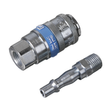 PCL Air Tool Coupling Kit 1/4"BSPT 2pc – additional supplier image
