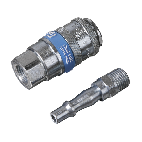 PCL Air Tool Coupling Kit 1/4"BSPT 2pc – additional supplier image
