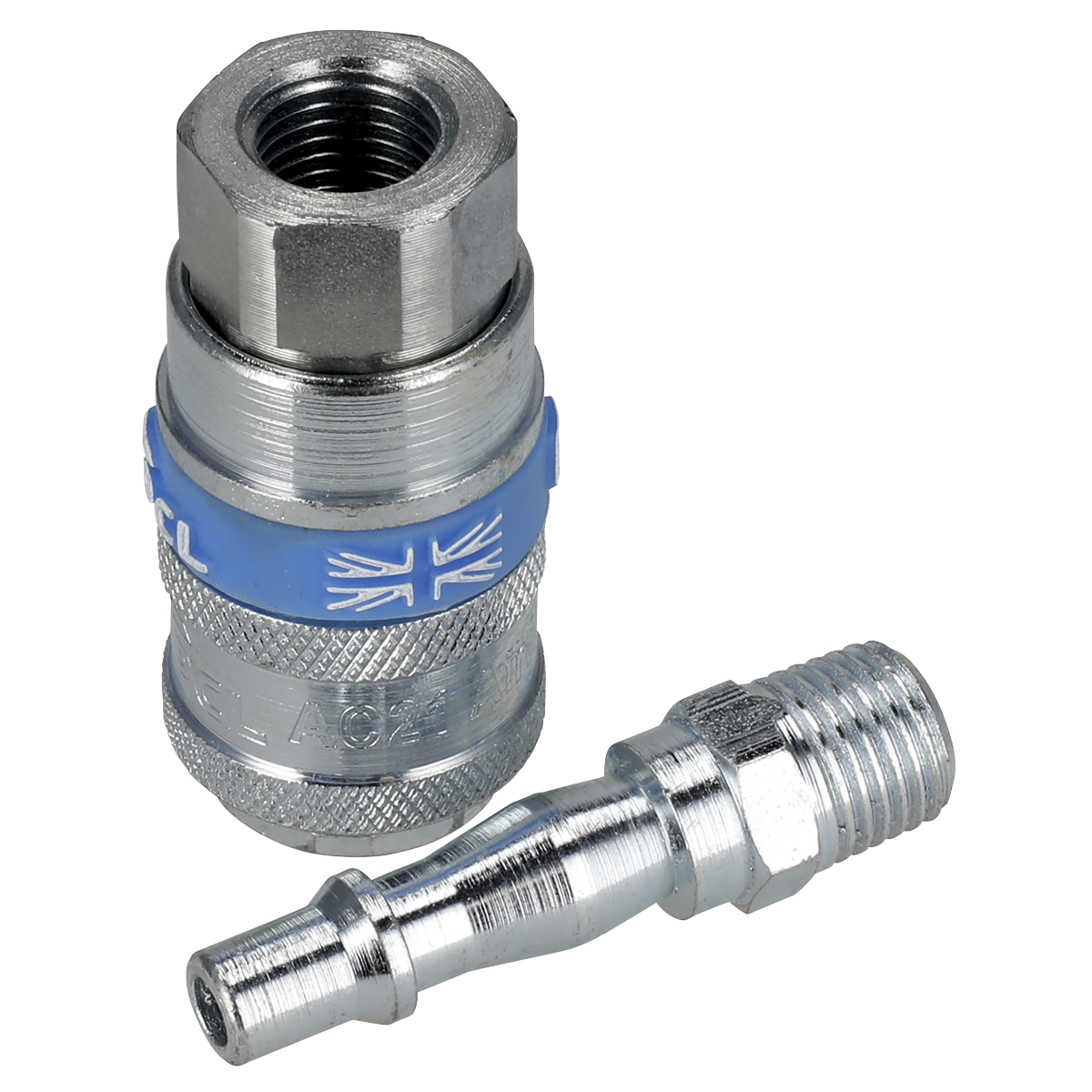 PCL Air Tool Coupling Kit 1/4"BSPT 2pc – additional supplier image