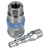 PCL Air Tool Coupling Kit 1/4"BSPT 2pc – additional supplier image