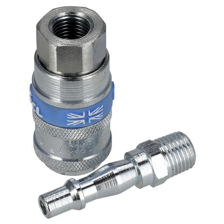 PCL Air Tool Coupling Kit 1/4"BSPT 2pc – additional supplier image