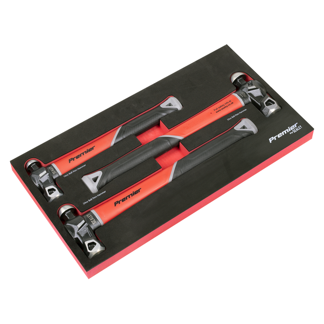 Premier Ball Pein Hammer Set with Fibreglass Shafts 3pc