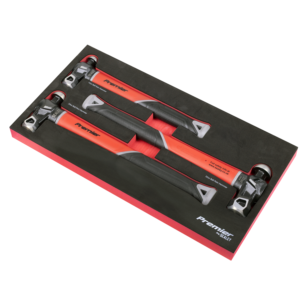 Premier Ball Pein Hammer Set with Fibreglass Shafts 3pc – additional product view 2