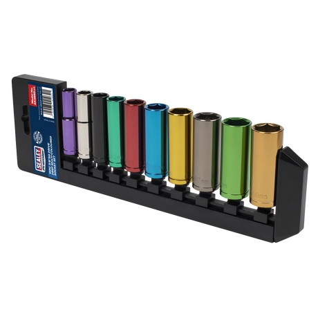 Premier Deep Multi-Coloured Socket Set 3/8"Sq Drive 10pc – additional supplier image