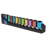 Premier Multi-Coloured Socket Set 1/2"Sq Drive 10pc – additional supplier image