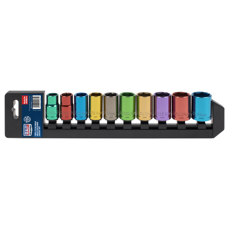 Premier Multi-Coloured Socket Set 1/2"Sq Drive 10pc – additional supplier image