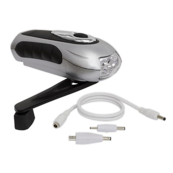 Rechargeable Wind-Up Torch 3 LED