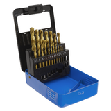 Sealey HSS Fully Ground Drill Bit Set 19pc - DIN 338