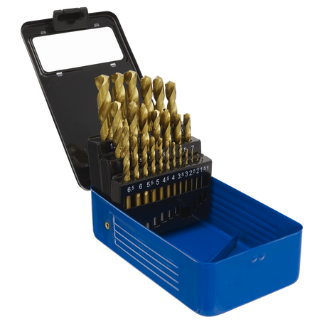 HSS Fully Ground Drill Bit Set 25pc - DIN 338