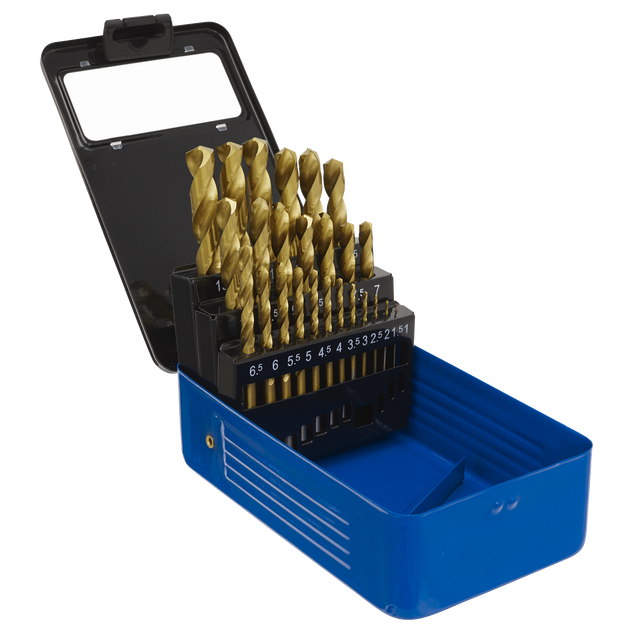 HSS Fully Ground Drill Bit Set 25pc - DIN 338